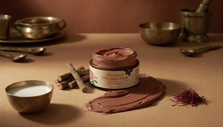 Chengavi Manjishtadi Clay Face Mask – An Ayuvedic solution for pigmentation, tanning and oiliness