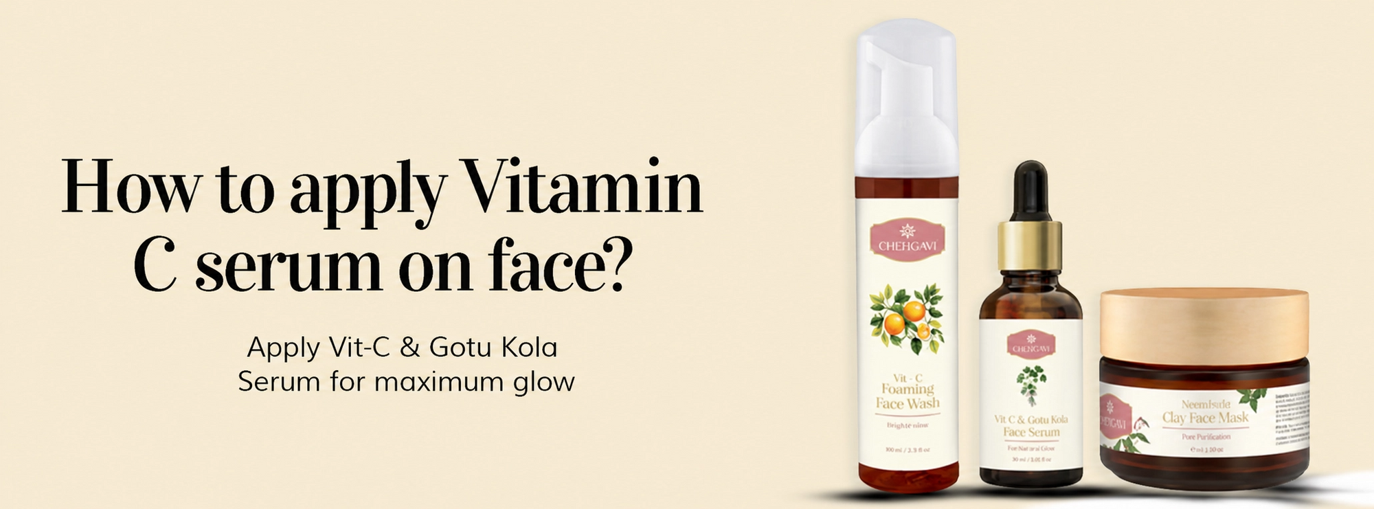 How to Apply Vitamin C Serum on Face