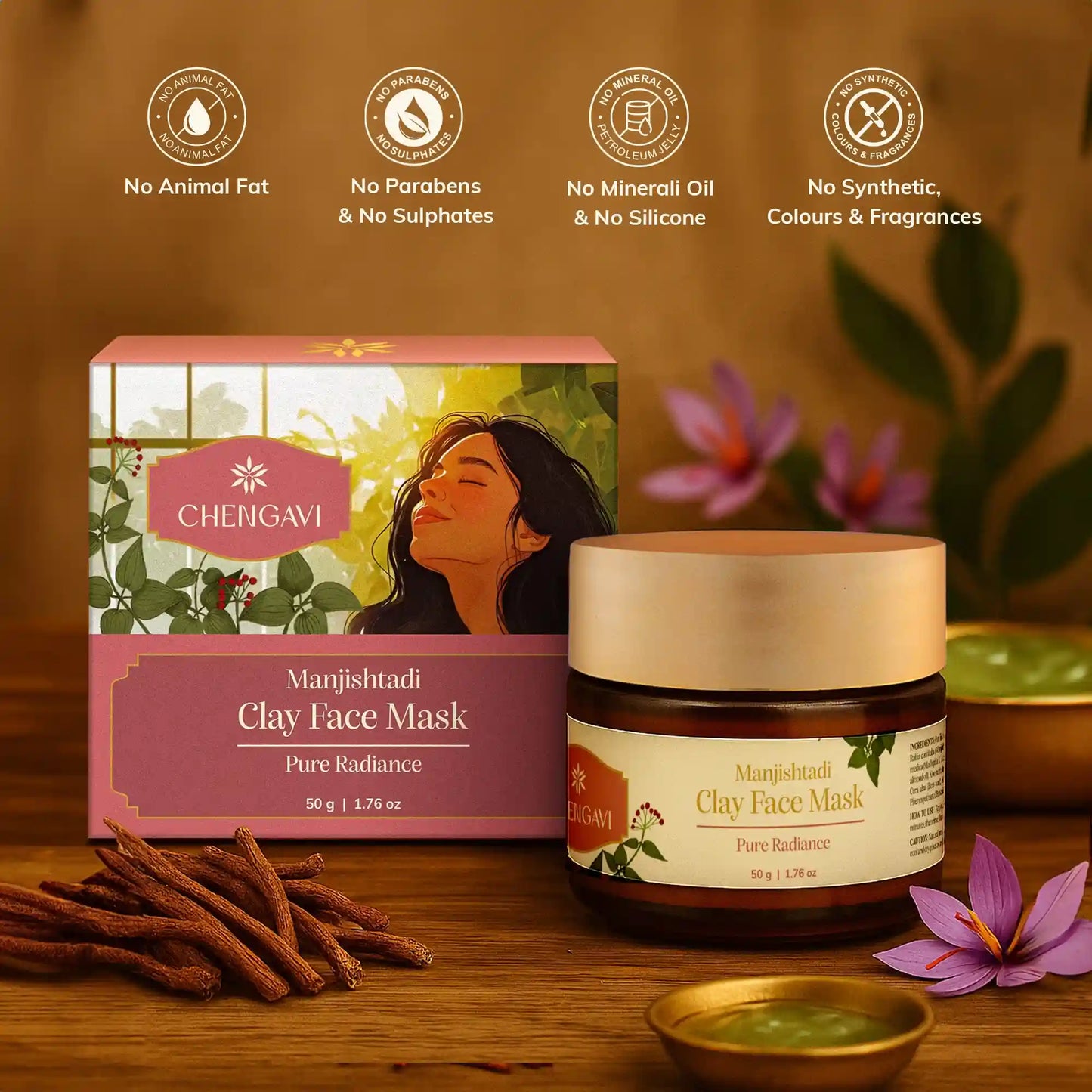 Manjishtadi Clay Face Mask