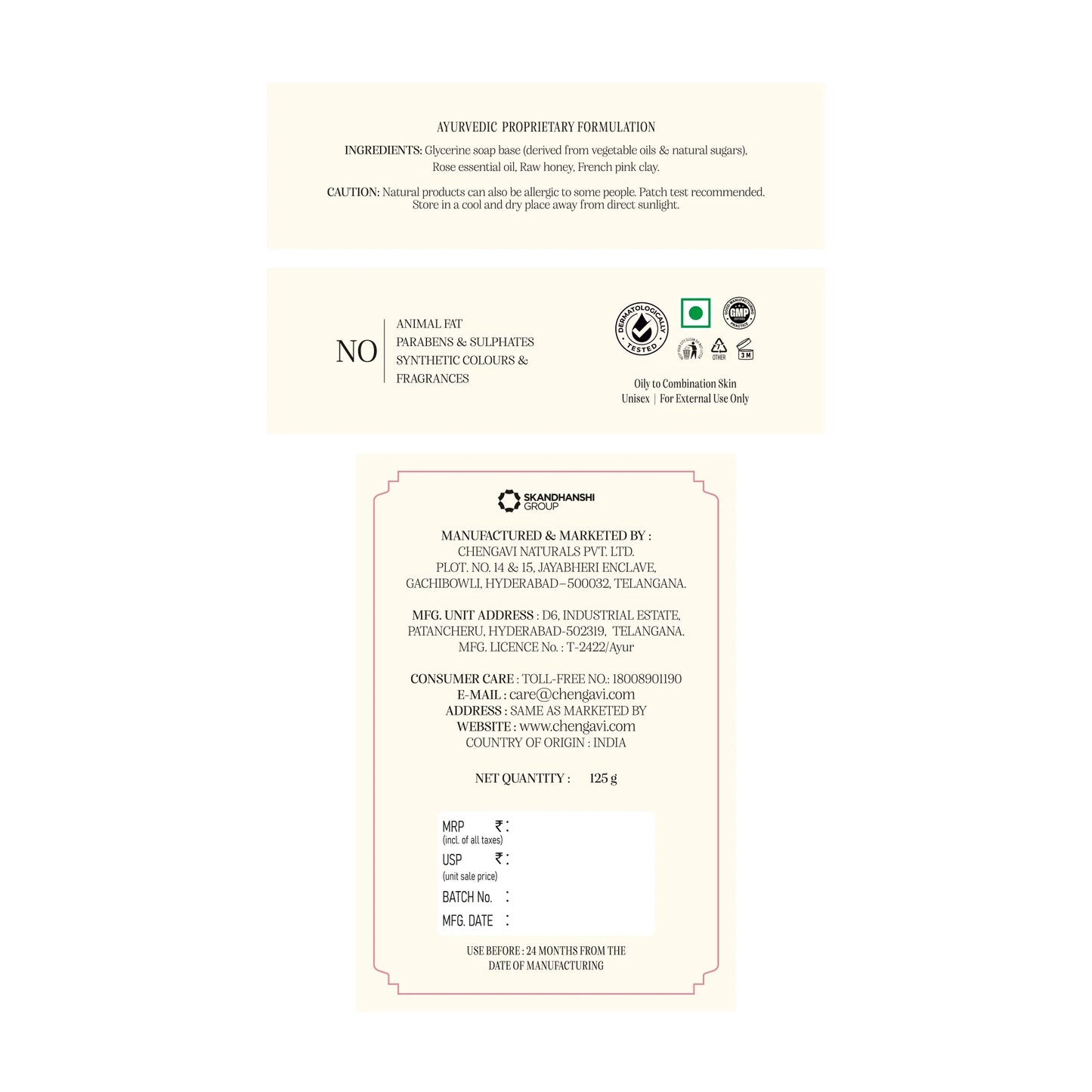 Rose & Pink Clay Soap