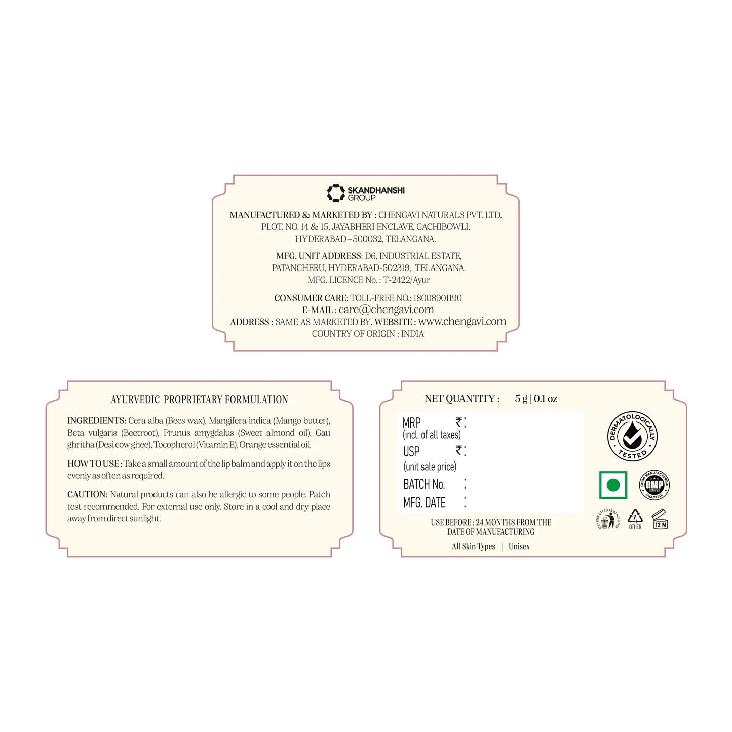 Beetroot & Cow Ghee Lip Balm