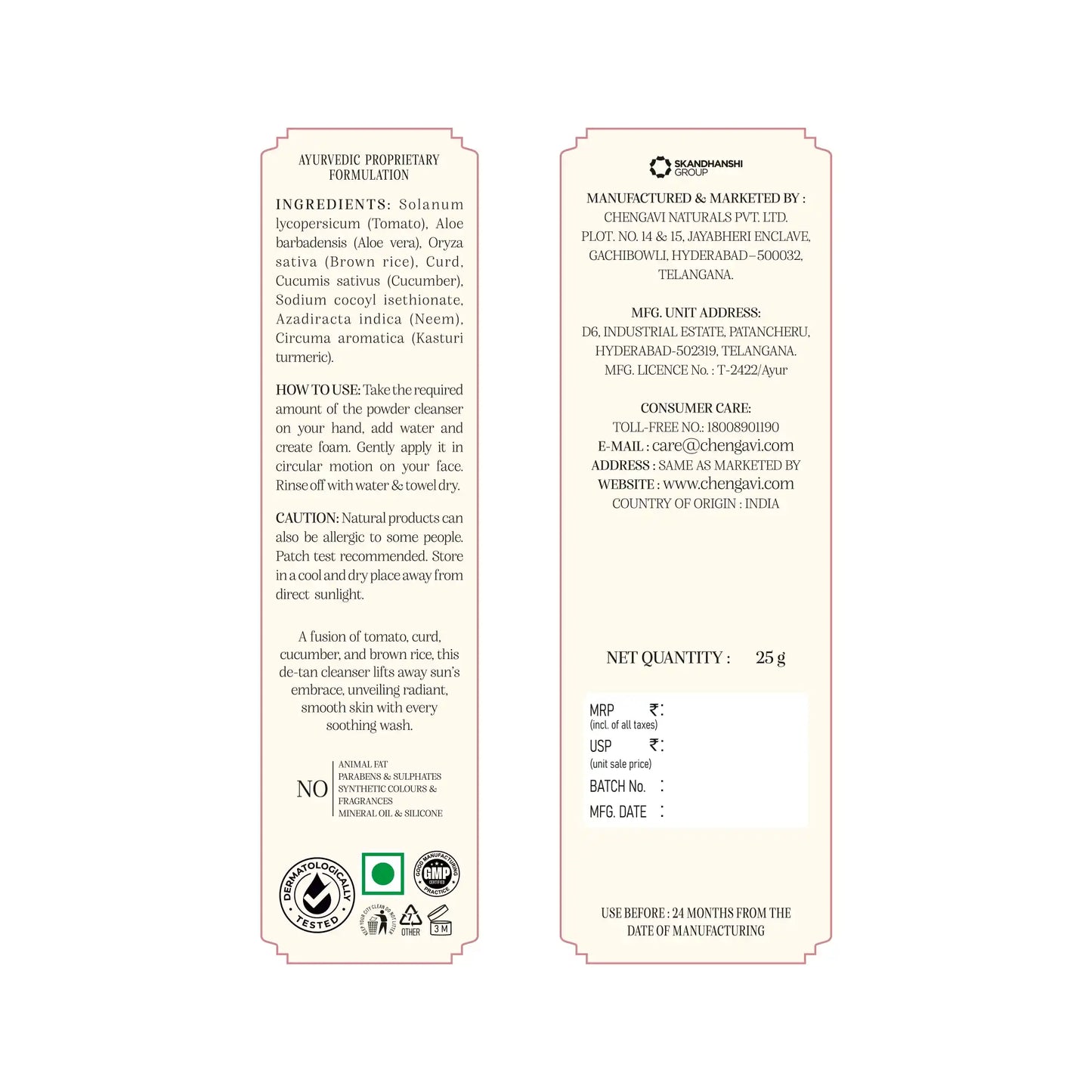 Powder Foam Cleanser De-tan